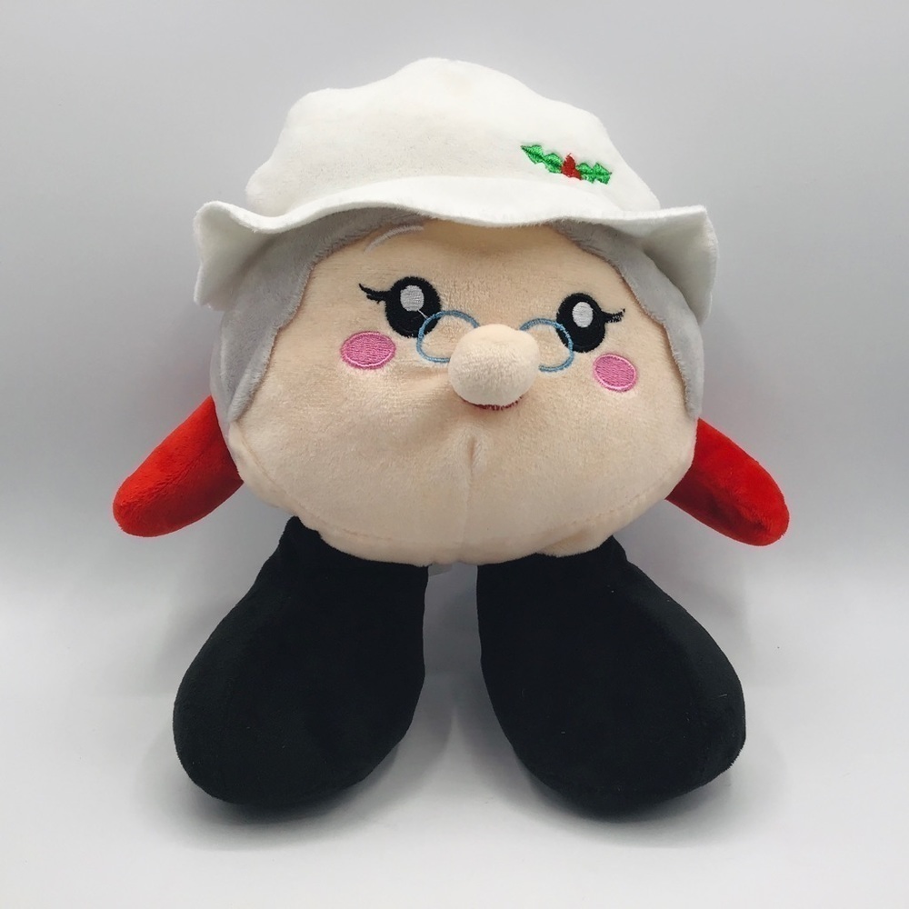 KELLYTOY Mrs Claus Squishy 10 inch Plush Christmas Holiday Stuffed Toy Doll 2018